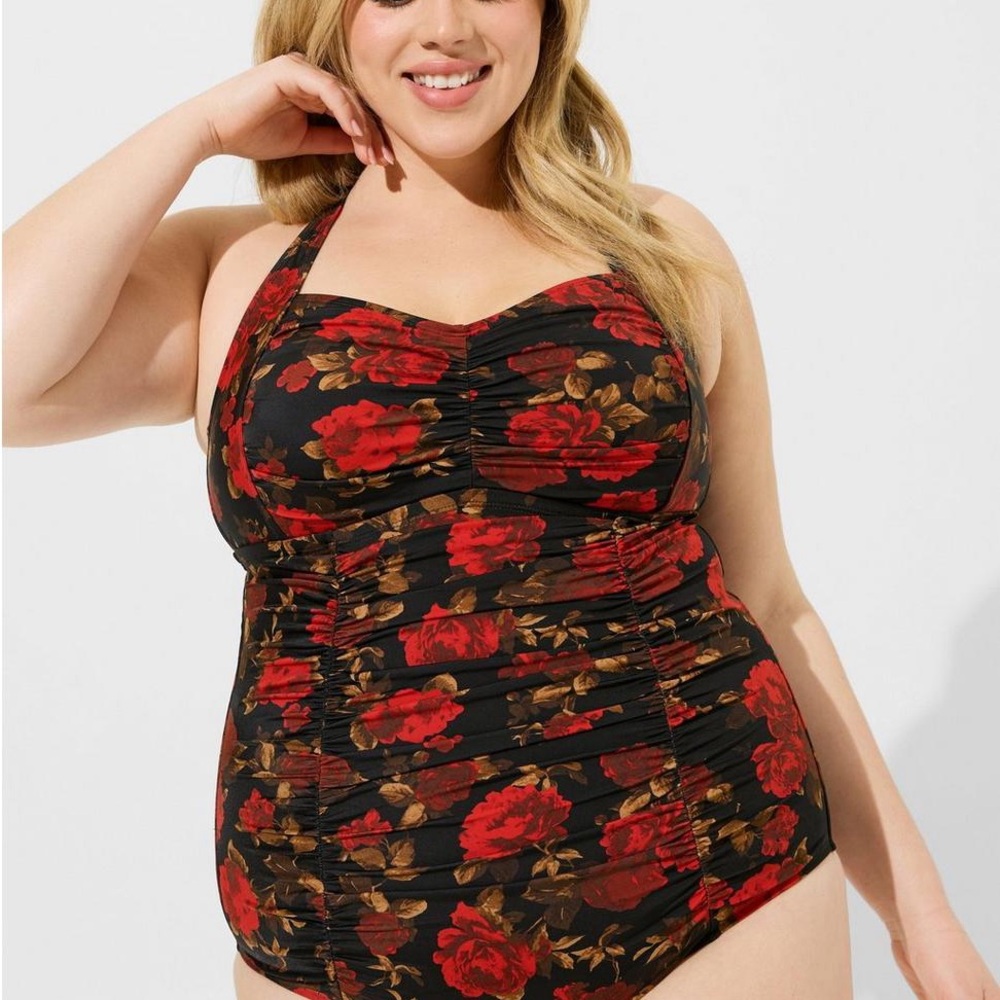 Torrid Retro Slimfix One Piece Swimsuit